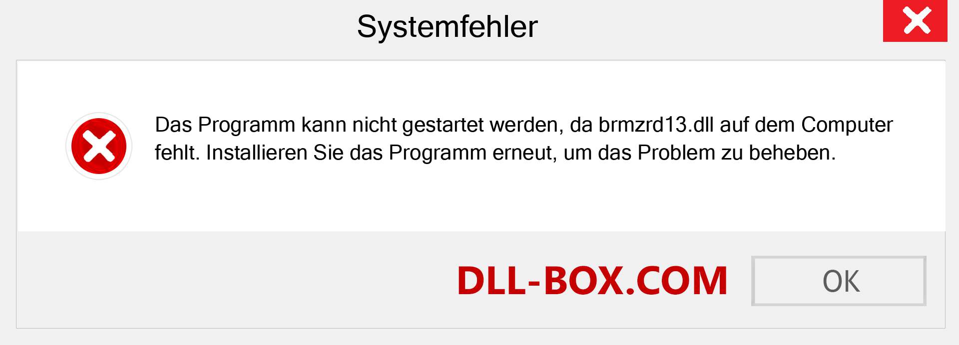 brmzrd13.dll-Datei fehlt?. Download für Windows 7, 8, 10 - Fix brmzrd13 dll Missing Error unter Windows, Fotos, Bildern